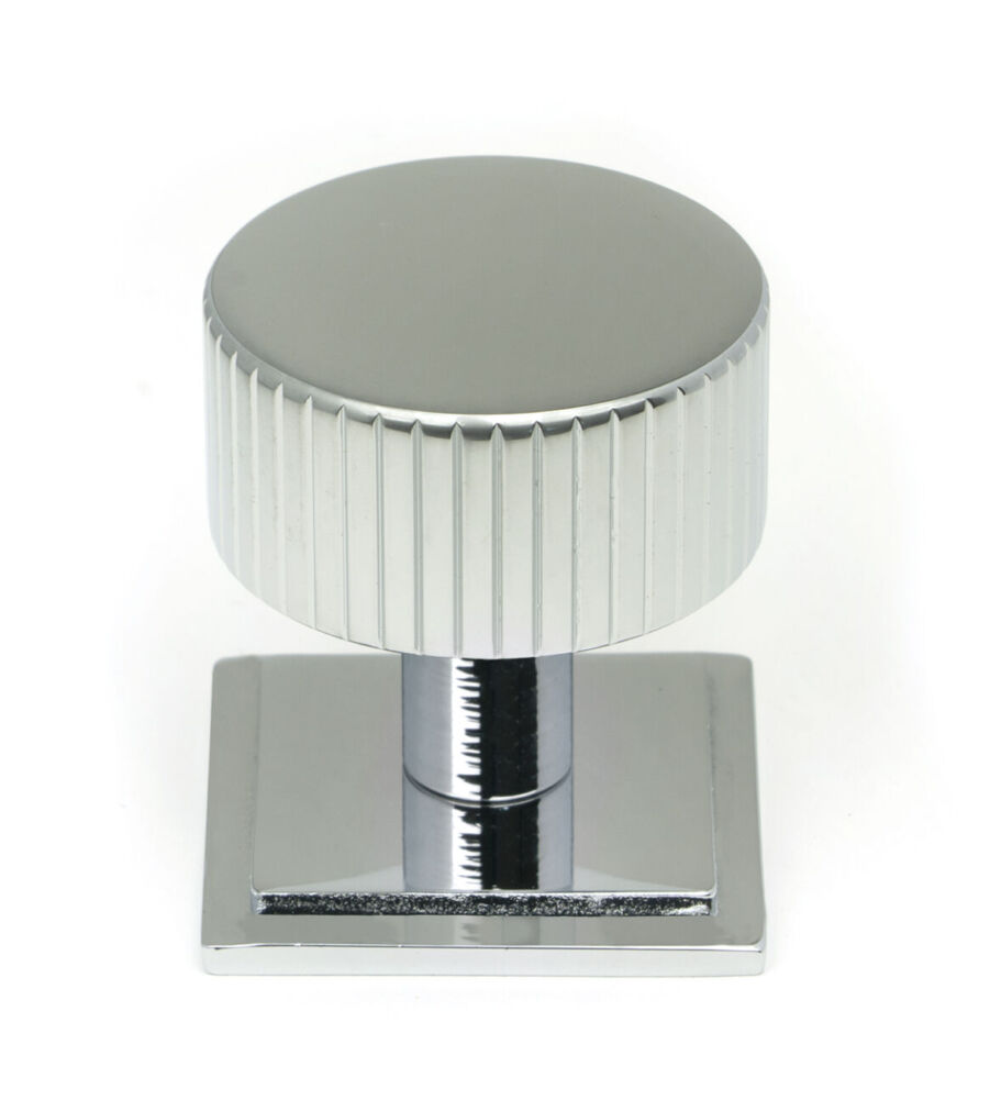 From The Anvil Polished Chrome Judd Cabinet Knob - 32mm (Square)