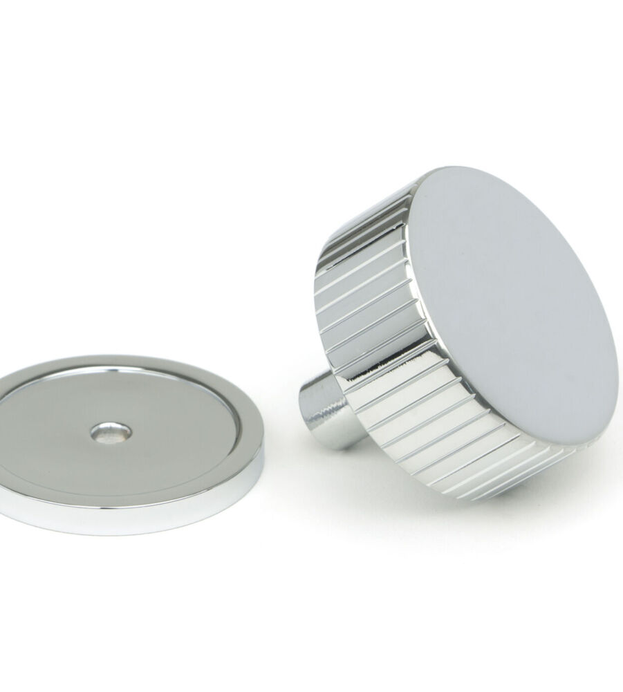 From The Anvil Polished Chrome Judd Cabinet Knob - 38mm (Plain) - Image 3