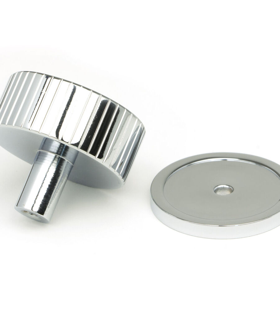 From The Anvil Polished Chrome Judd Cabinet Knob - 38mm (Plain) - Image 4