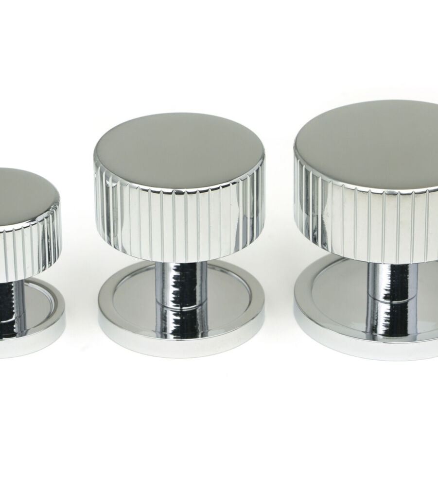 From The Anvil Polished Chrome Judd Cabinet Knob - 38mm (Plain) - Image 6