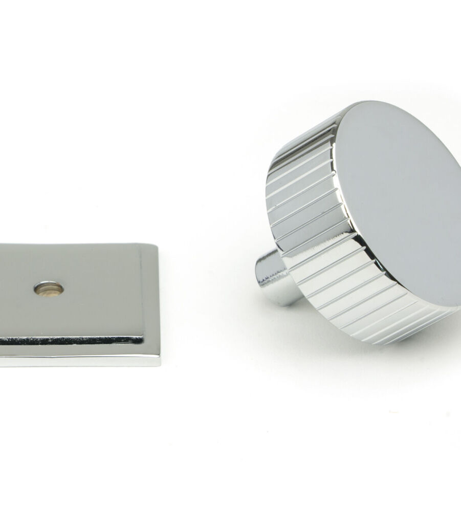 From The Anvil Polished Chrome Judd Cabinet Knob - 38mm (Square) - Image 3