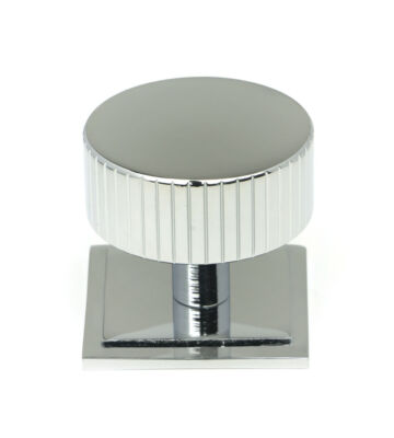 From The Anvil Polished Chrome Judd Cabinet Knob – 38mm (Square)