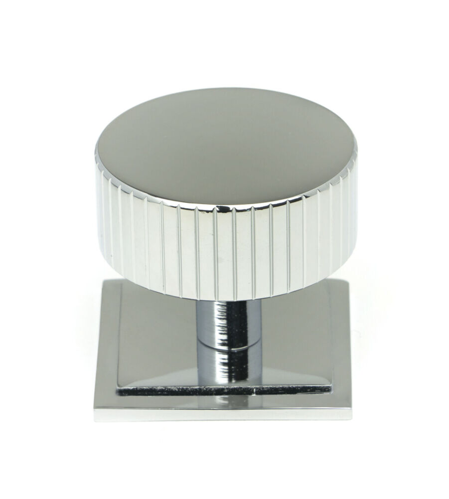 From The Anvil Polished Chrome Judd Cabinet Knob - 38mm (Square)