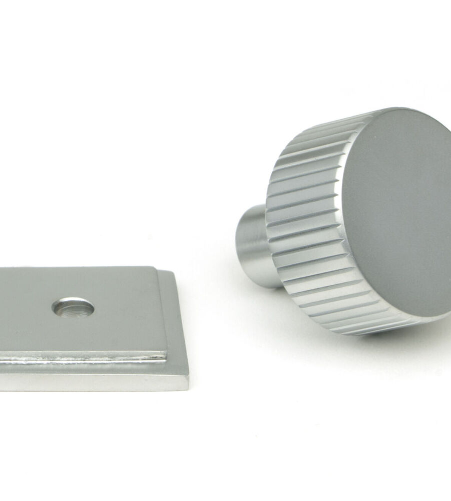 From The Anvil Satin Chrome Judd Cabinet Knob - 25mm (Square) - Image 3