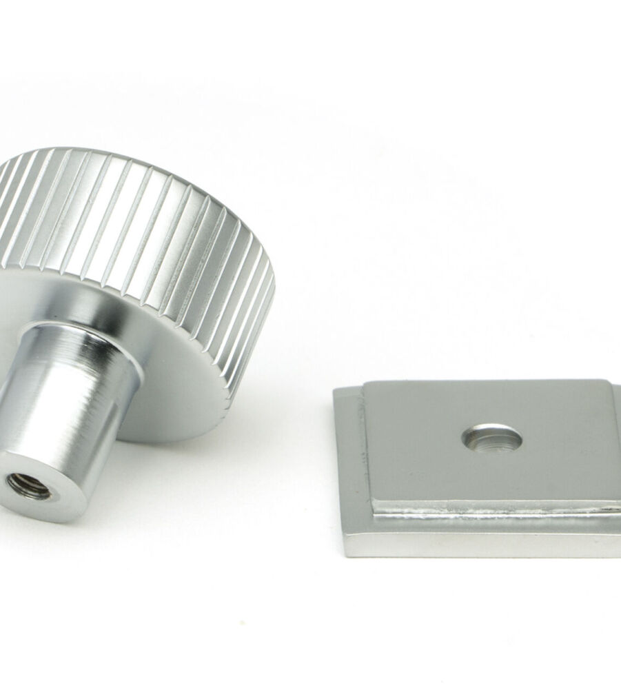 From The Anvil Satin Chrome Judd Cabinet Knob - 25mm (Square) - Image 4