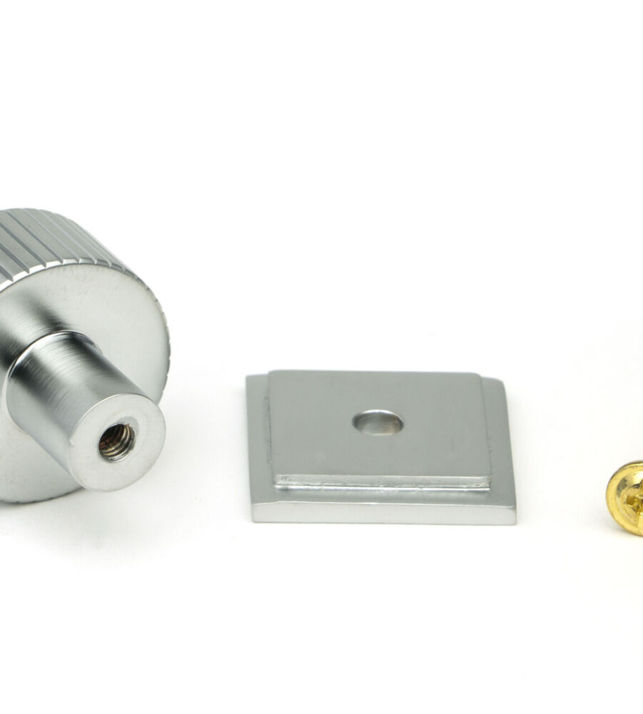 From The Anvil Satin Chrome Judd Cabinet Knob - 25mm (Square) - Image 5