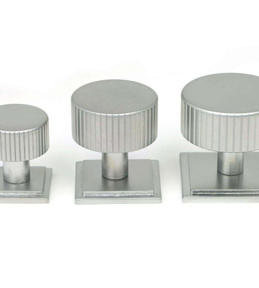 From The Anvil Satin Chrome Judd Cabinet Knob - 25mm (Square) - Image 6