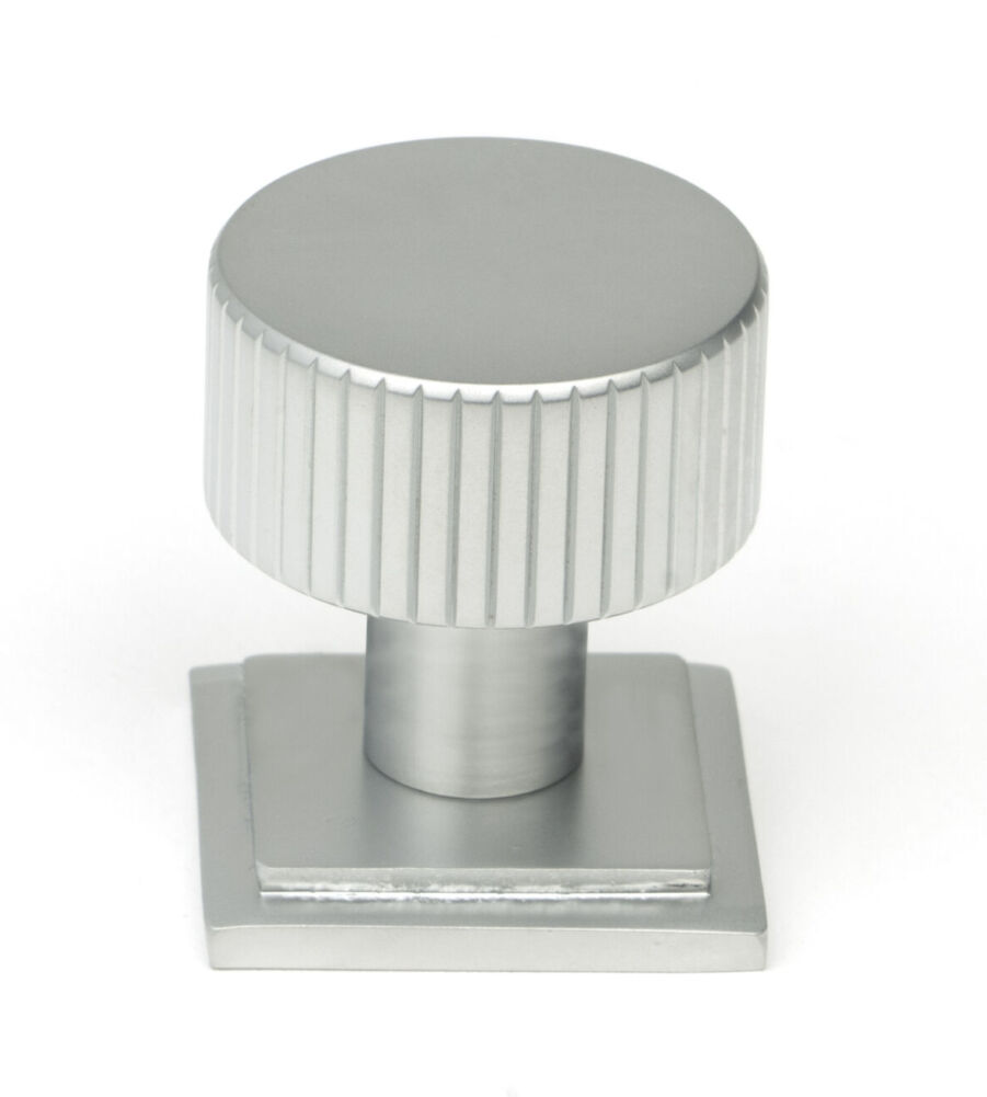 From The Anvil Satin Chrome Judd Cabinet Knob - 25mm (Square)