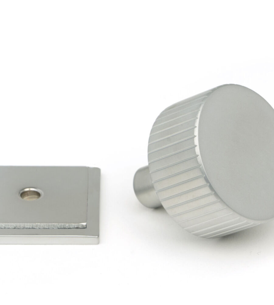 From The Anvil Satin Chrome Judd Cabinet Knob - 32mm (Square) - Image 3