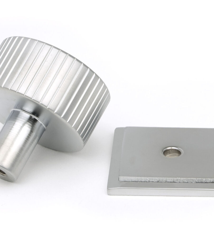 From The Anvil Satin Chrome Judd Cabinet Knob - 32mm (Square) - Image 4