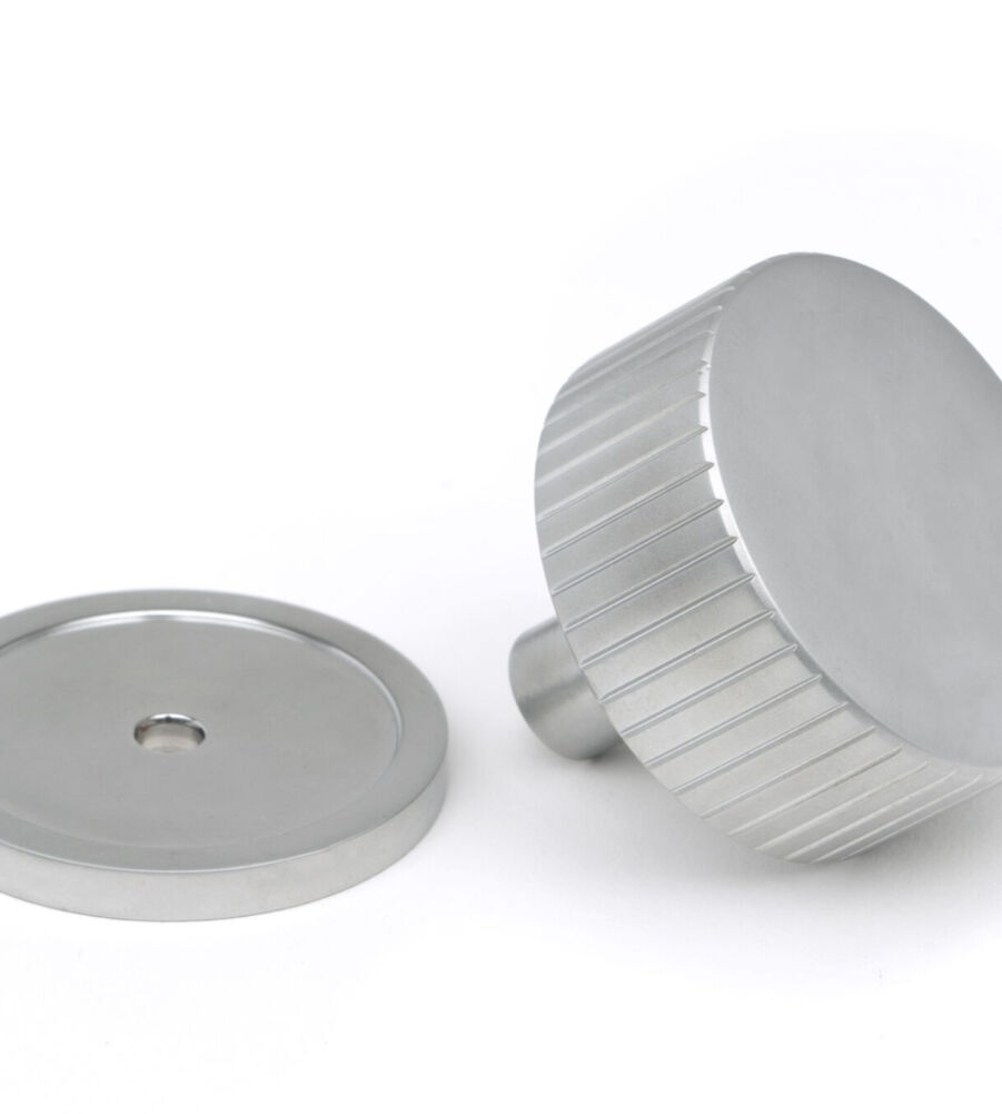 From The Anvil Satin Chrome Judd Cabinet Knob - 38mm (Plain) - Image 3