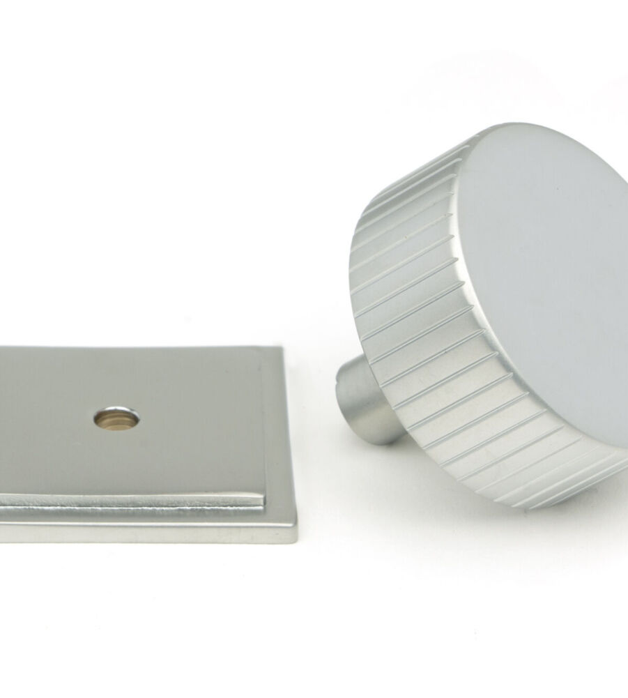From The Anvil Satin Chrome Judd Cabinet Knob - 38mm (Square) - Image 3