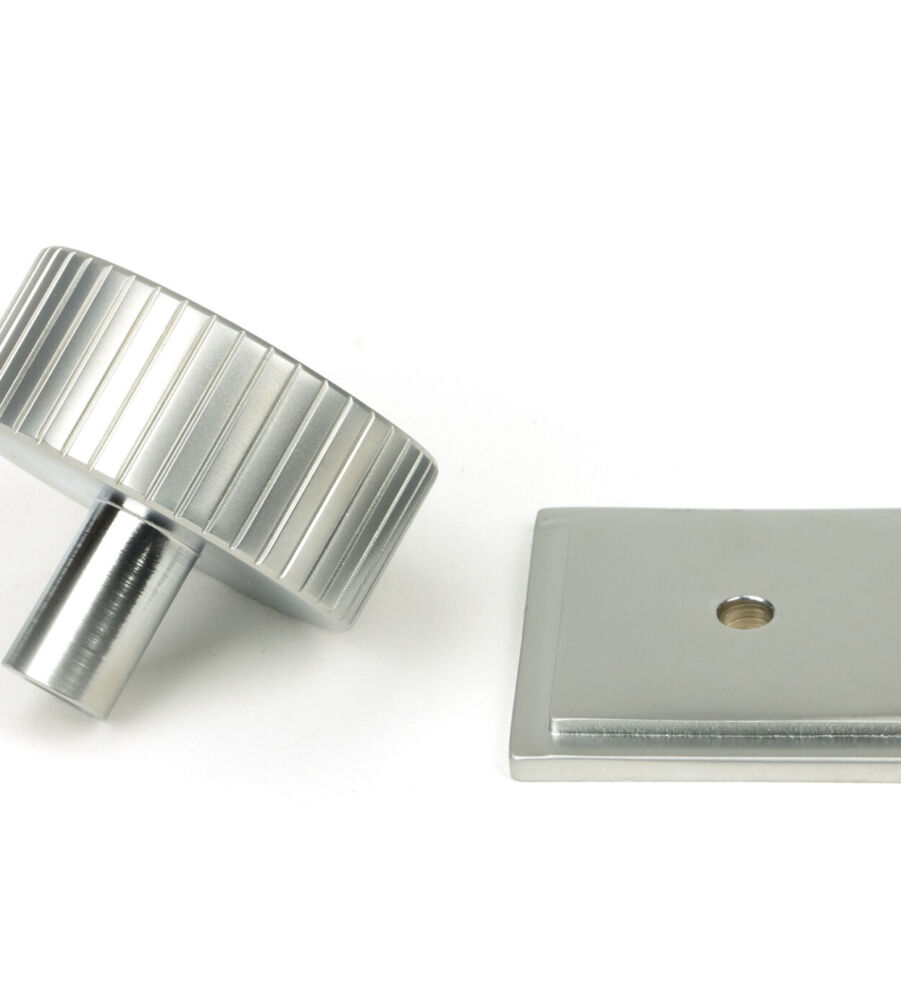 From The Anvil Satin Chrome Judd Cabinet Knob - 38mm (Square) - Image 4