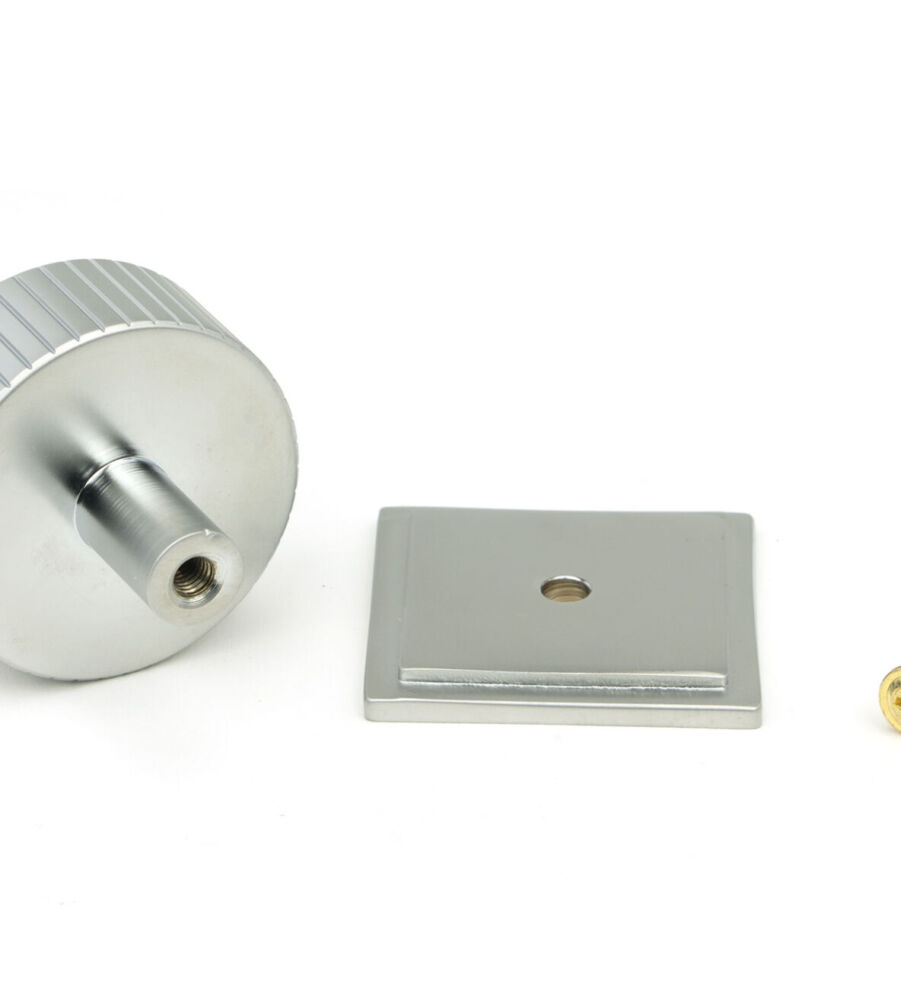 From The Anvil Satin Chrome Judd Cabinet Knob - 38mm (Square) - Image 5