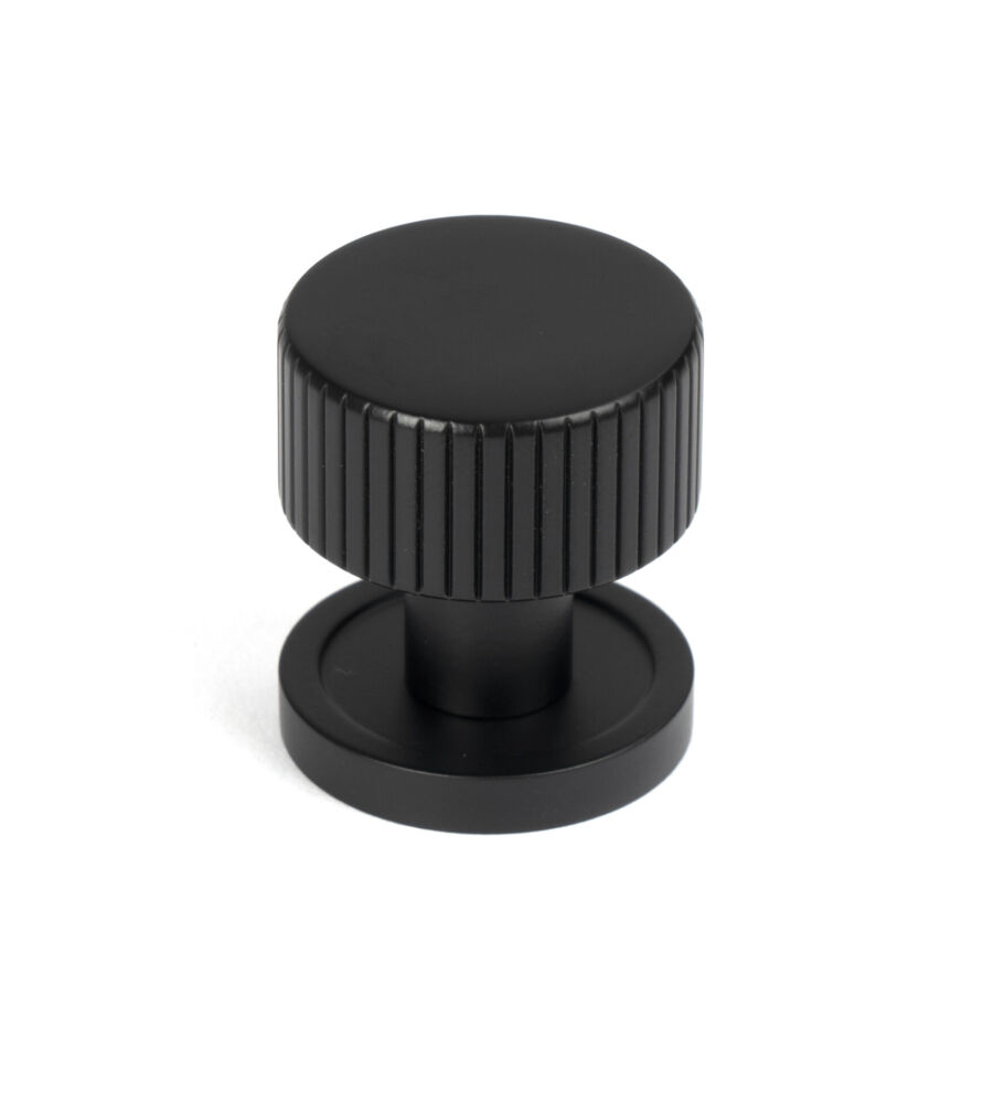 From The Anvil Matt Black Judd Cabinet Knob - 25mm (Plain)