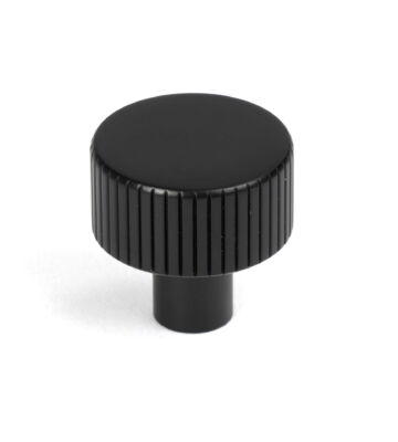 From The Anvil Matt Black Judd Cabinet Knob – 25mm (No Rose)