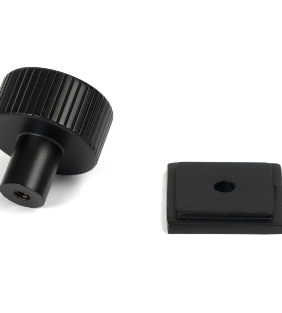 From The Anvil Matt Black Judd Cabinet Knob - 25mm (Square) - Image 4