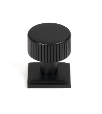 From The Anvil Matt Black Judd Cabinet Knob – 25mm (Square)