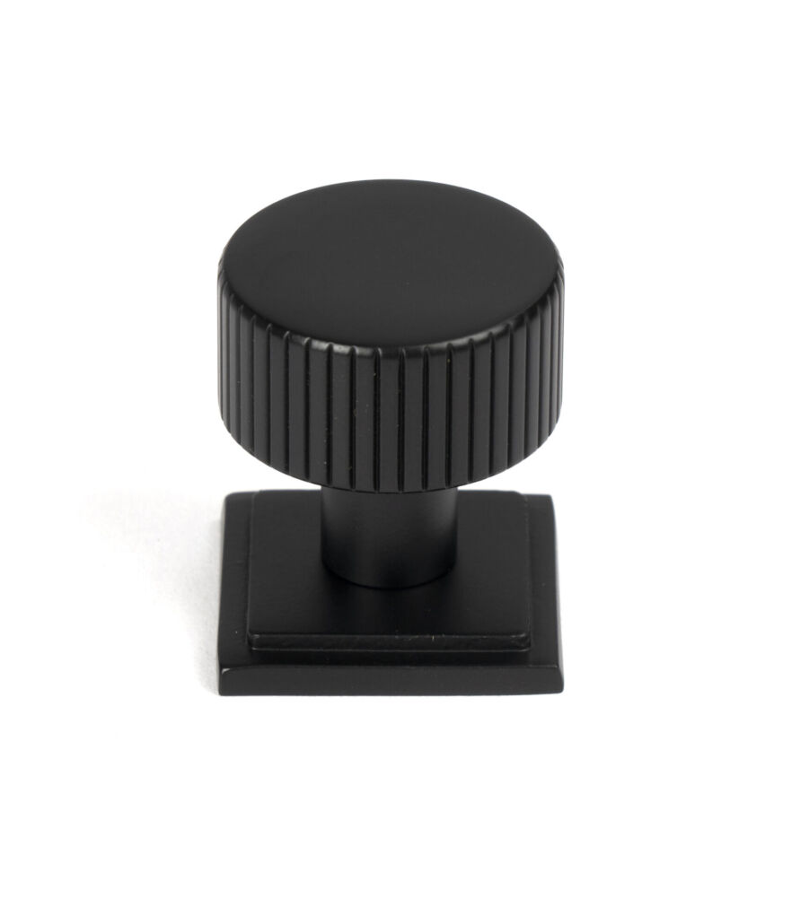 From The Anvil Matt Black Judd Cabinet Knob - 25mm (Square)
