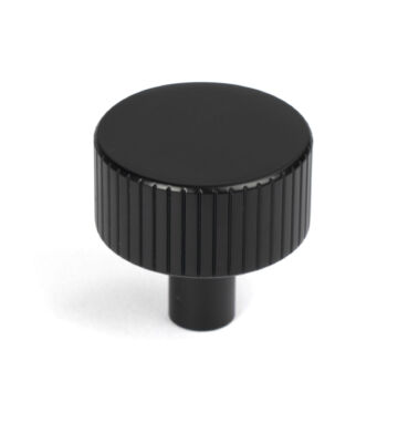 From The Anvil Matt Black Judd Cabinet Knob – 32mm (No rose)