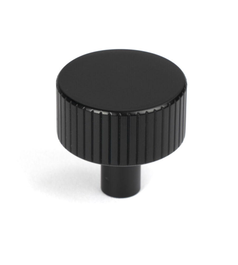 From The Anvil Matt Black Judd Cabinet Knob - 32mm (No rose)