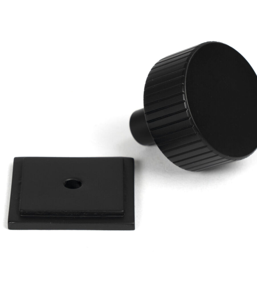 From The Anvil Matt Black Judd Cabinet Knob - 32mm (Square) - Image 3