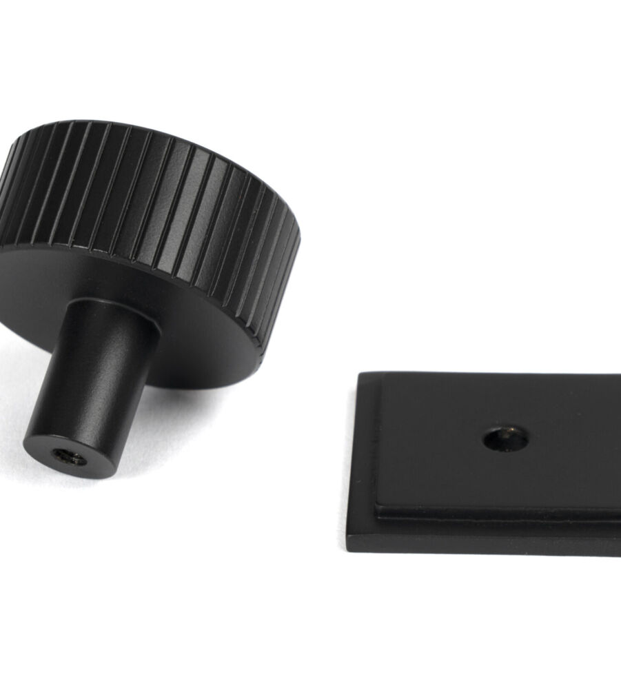 From The Anvil Matt Black Judd Cabinet Knob - 32mm (Square) - Image 4