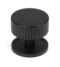 From The Anvil Matt Black Judd Cabinet Knob - 38mm (Plain)