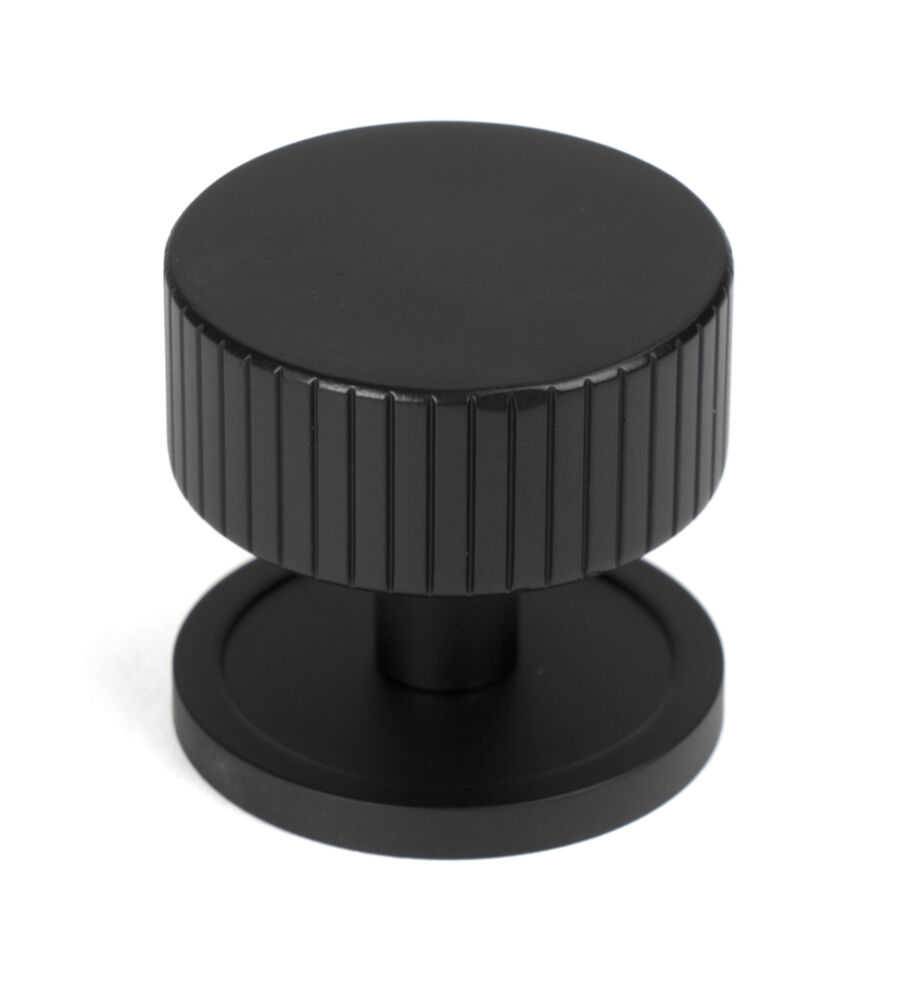 From The Anvil Matt Black Judd Cabinet Knob - 38mm (Plain)