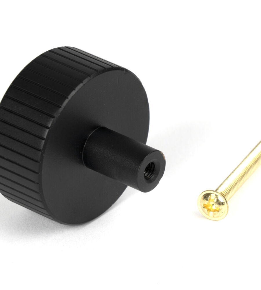 From The Anvil Matt Black Judd Cabinet Knob - 38mm (No rose) - Image 5
