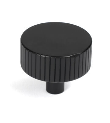 From The Anvil Matt Black Judd Cabinet Knob – 38mm (No rose)