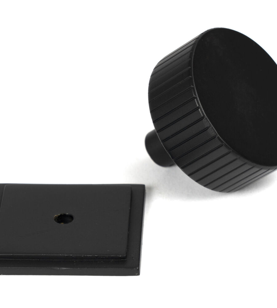 From The Anvil Matt Black Judd Cabinet Knob - 38mm (Square) - Image 3