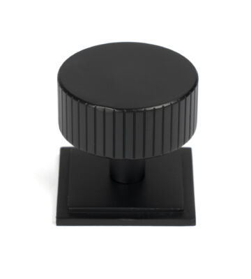 From The Anvil Matt Black Judd Cabinet Knob – 38mm (Square)