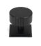 From The Anvil Matt Black Judd Cabinet Knob - 38mm (Square)