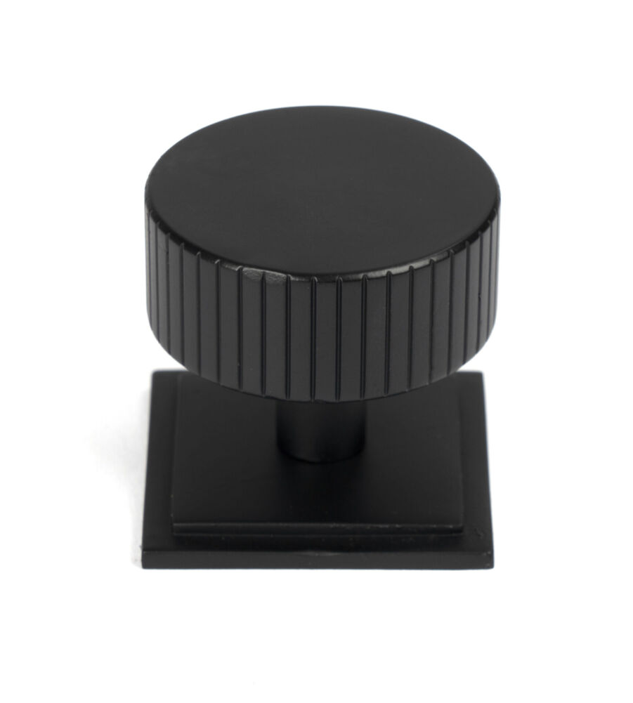 From The Anvil Matt Black Judd Cabinet Knob - 38mm (Square)