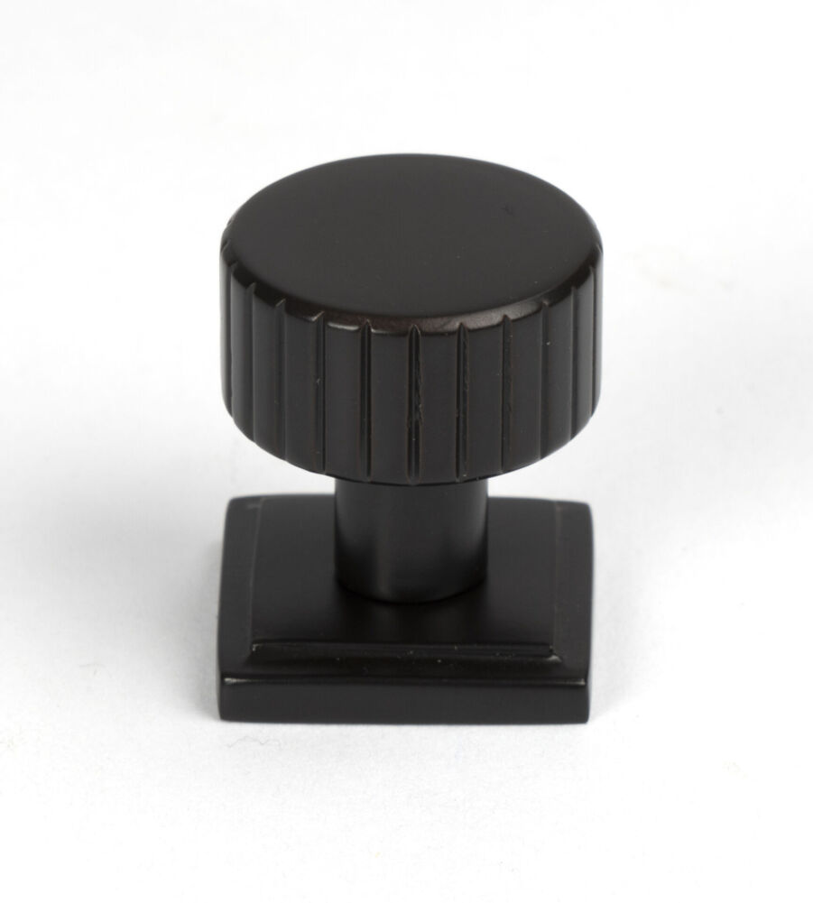 From The Anvil Aged Bronze Judd Cabinet Knob - 25mm (Square)