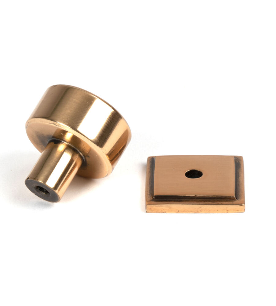 From The Anvil Polished Bronze Kelso Cabinet Knob - 25mm (Square) - Image 4