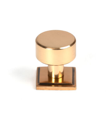From The Anvil Polished Bronze Kelso Cabinet Knob – 25mm (Square)