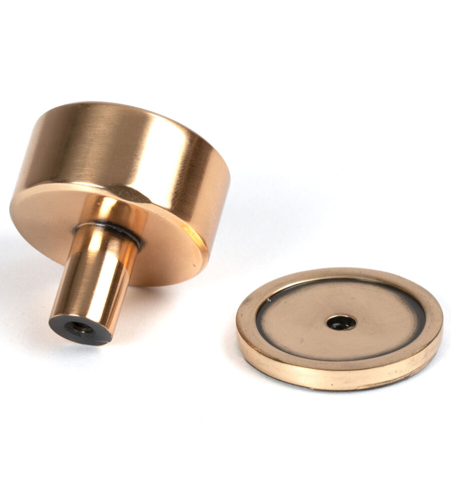 From The Anvil Polished Bronze Kelso Cabinet Knob - 32mm (Plain) - Image 4