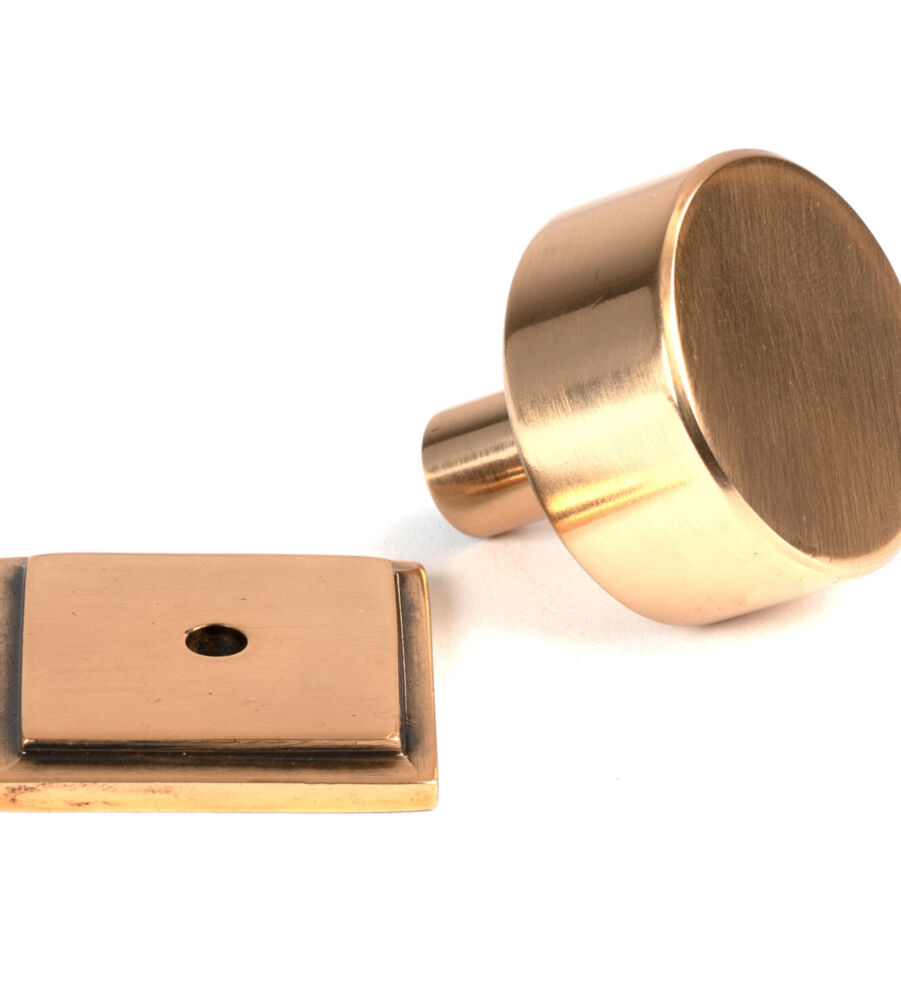 From The Anvil Polished Bronze Kelso Cabinet Knob - 32mm (Square) - Image 3