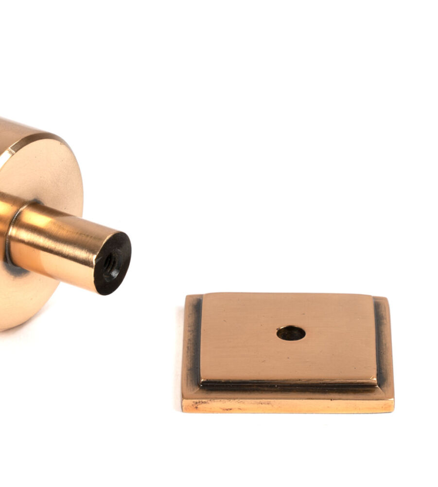 From The Anvil Polished Bronze Kelso Cabinet Knob - 32mm (Square) - Image 5
