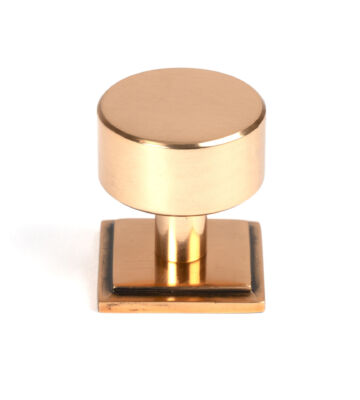 From The Anvil Polished Bronze Kelso Cabinet Knob – 32mm (Square)