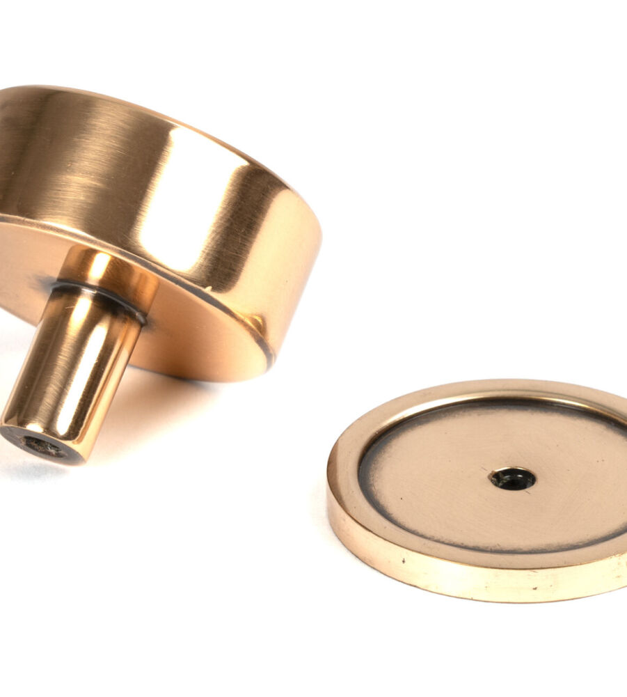 From The Anvil Polished Bronze Kelso Cabinet Knob - 38mm (Plain) - Image 4