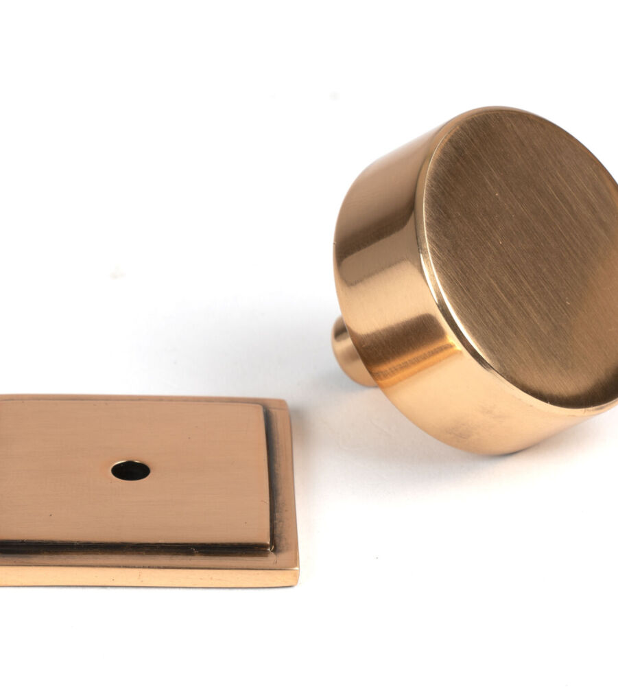 From The Anvil Polished Bronze Kelso Cabinet Knob - 38mm (Square) - Image 3