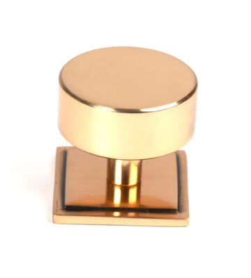 From The Anvil Polished Bronze Kelso Cabinet Knob – 38mm (Square)