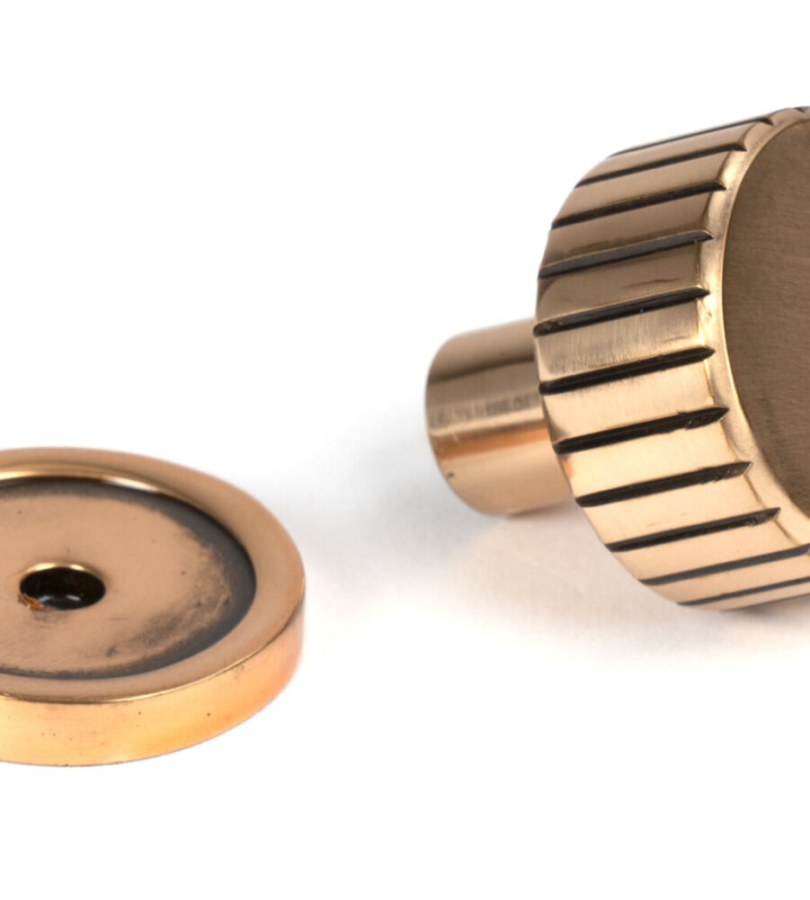 From The Anvil Polished Bronze Judd Cabinet Knob - 25mm (Plain) - Image 3