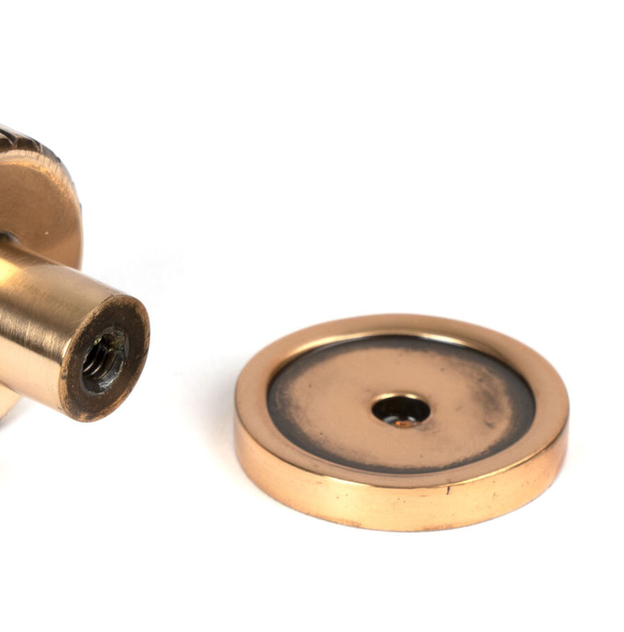 From The Anvil Polished Bronze Judd Cabinet Knob - 25mm (Plain) - Image 5