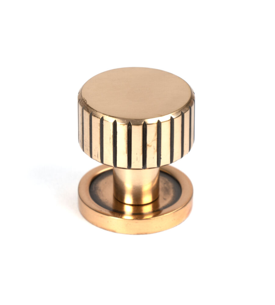 From The Anvil Polished Bronze Judd Cabinet Knob - 25mm (Plain)