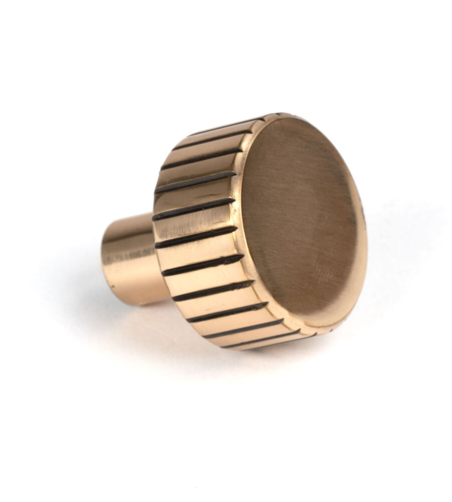 From The Anvil Polished Bronze Judd Cabinet Knob - 25mm (No rose) - Image 3