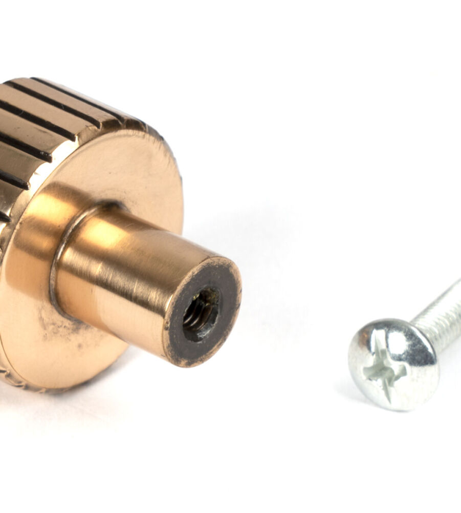 From The Anvil Polished Bronze Judd Cabinet Knob - 25mm (No rose) - Image 5